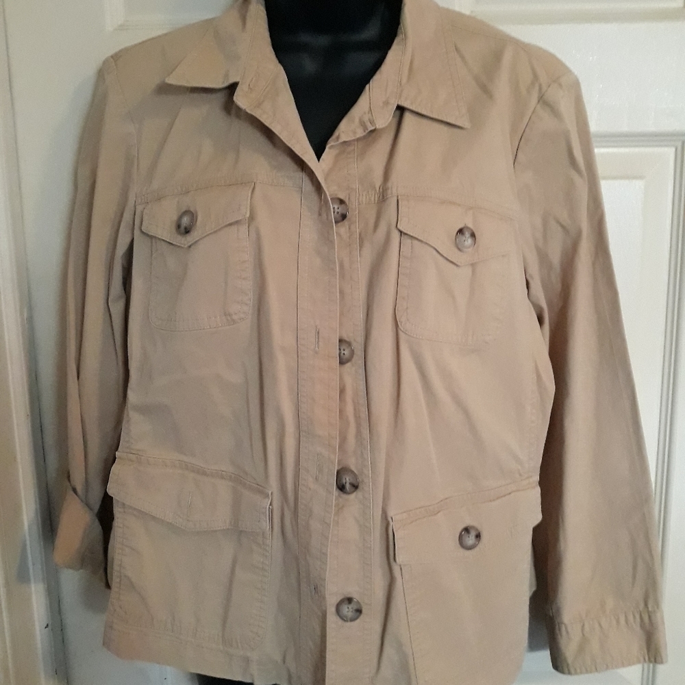 St John's bay thin blazer jacket size petite X-large